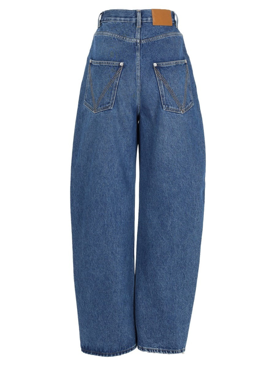 Bottega Veneta Women's Denim Cotton Jeans Blue