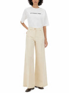 ASPESI Women's Denim Cotton Jeans Beige, view 2