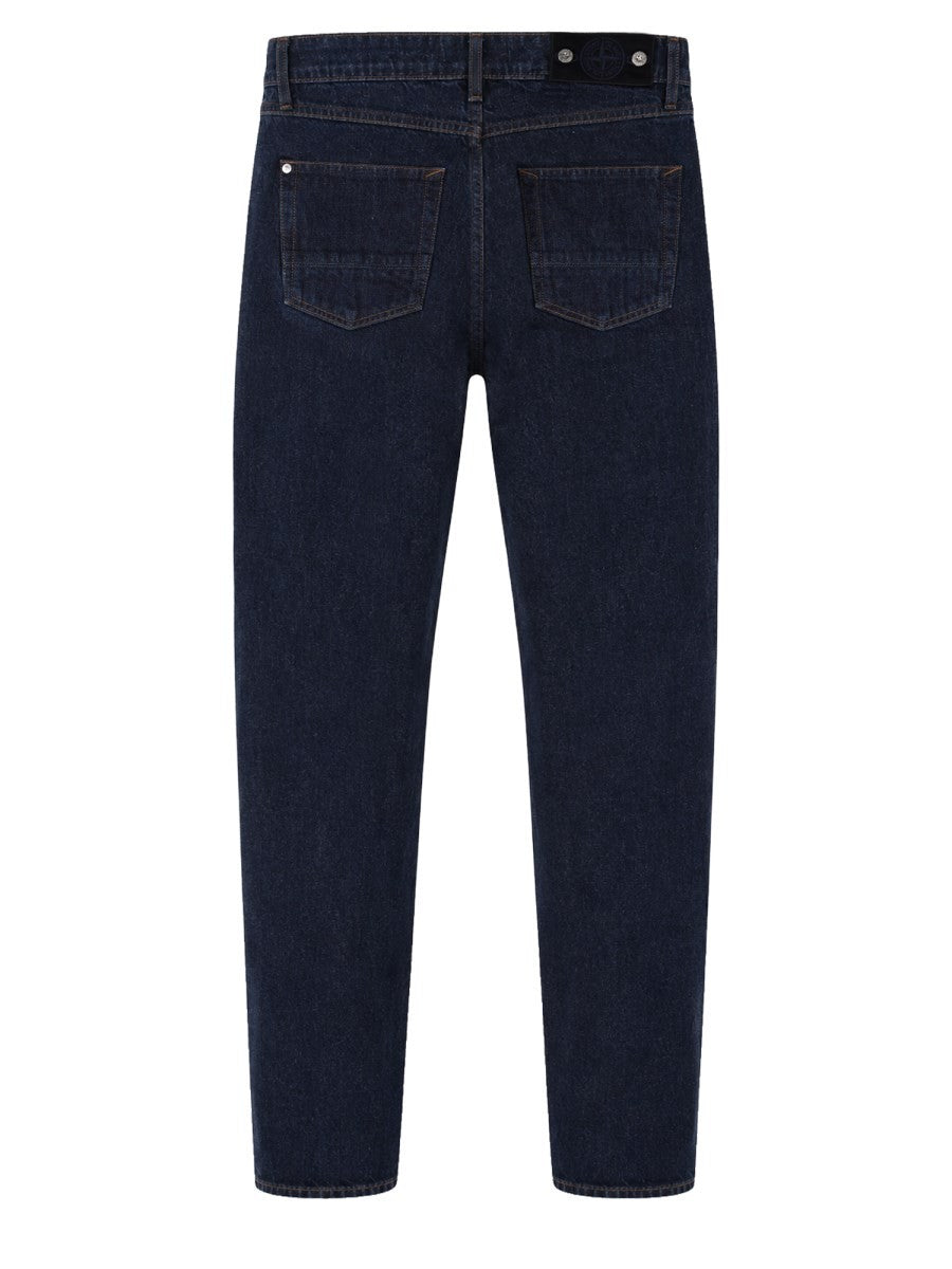Stone Island Men's Jeans in Denim Di Cotone Blue