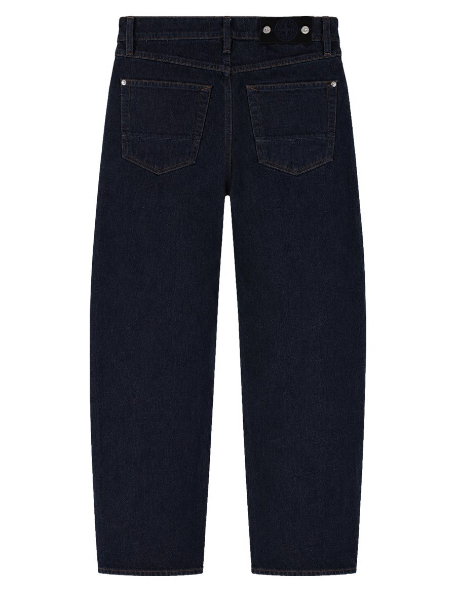 Stone Island Men's Jeans in Denim Di Cotone Blue