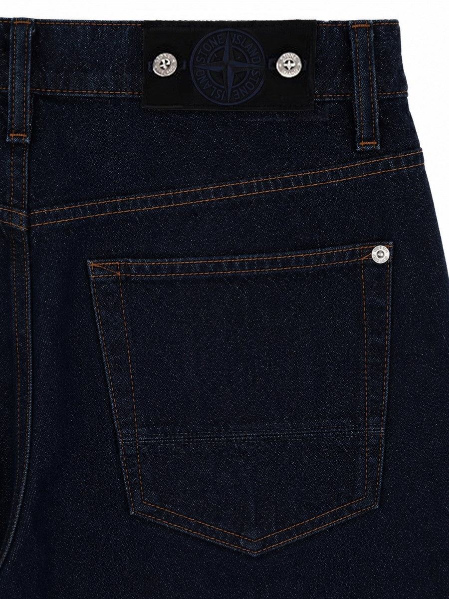 Stone Island Men's Jeans in Denim Di Cotone Blue