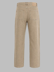 Drôle de Monsieur Men's Jeans in Denim DI Cotone Beige