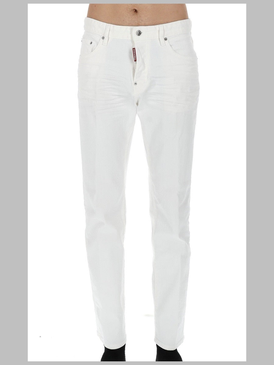 Dsquared2 Men's Jeans in Denim DI Cotone White