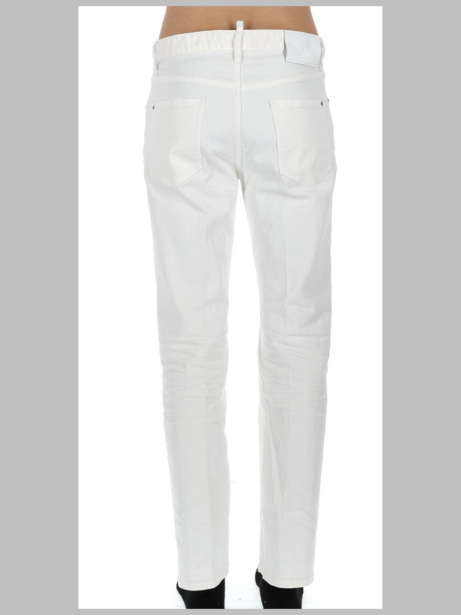 Dsquared2 Men's Jeans in Denim DI Cotone White