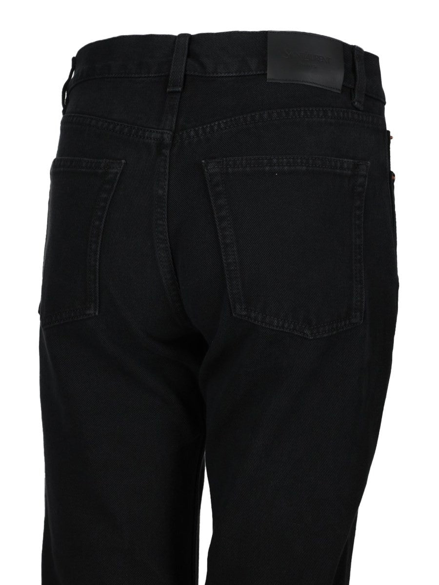 Saint Laurent Women's Denim Cotton Jeans Black, view 3