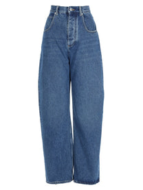 Bottega Veneta Women's Denim Cotton Jeans Blue