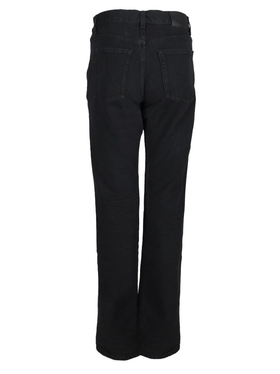 Saint Laurent Women's Denim Cotton Jeans Black, view 2