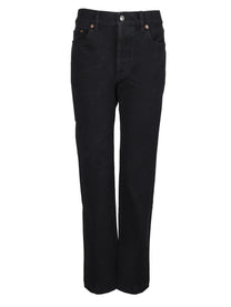 Saint Laurent Women's Denim Cotton Jeans Black