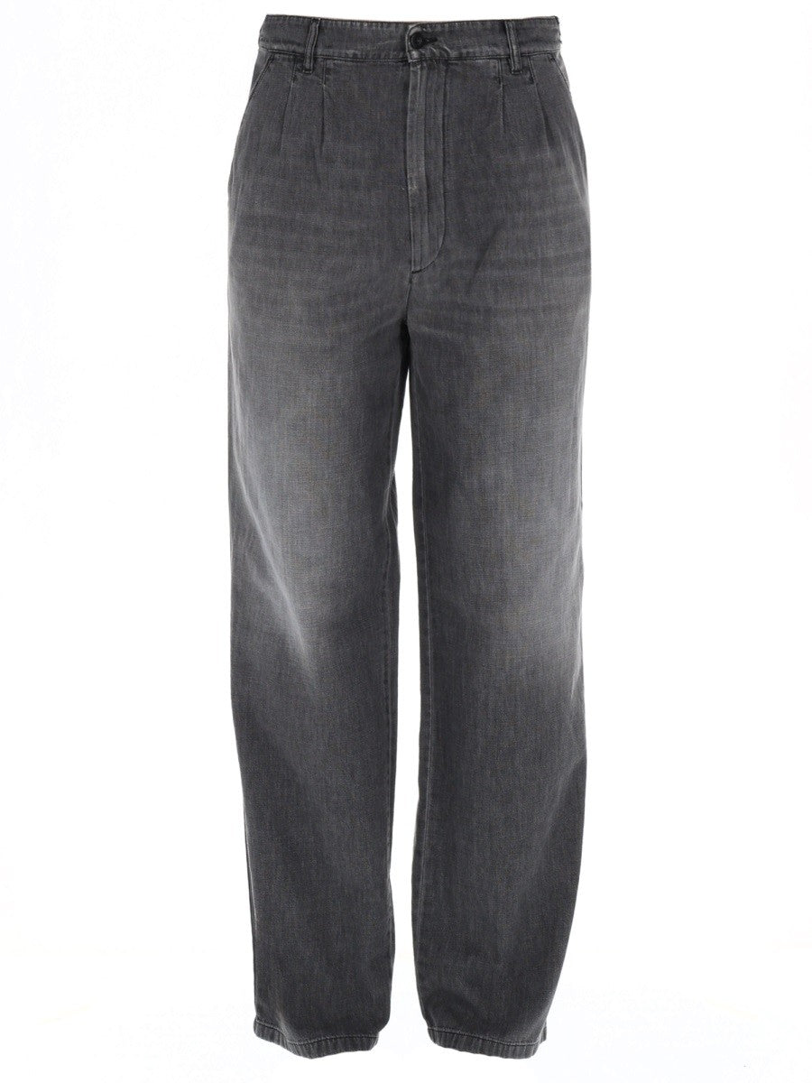 Maison Margiela Men's Jeans in Denim DI Cotone Black