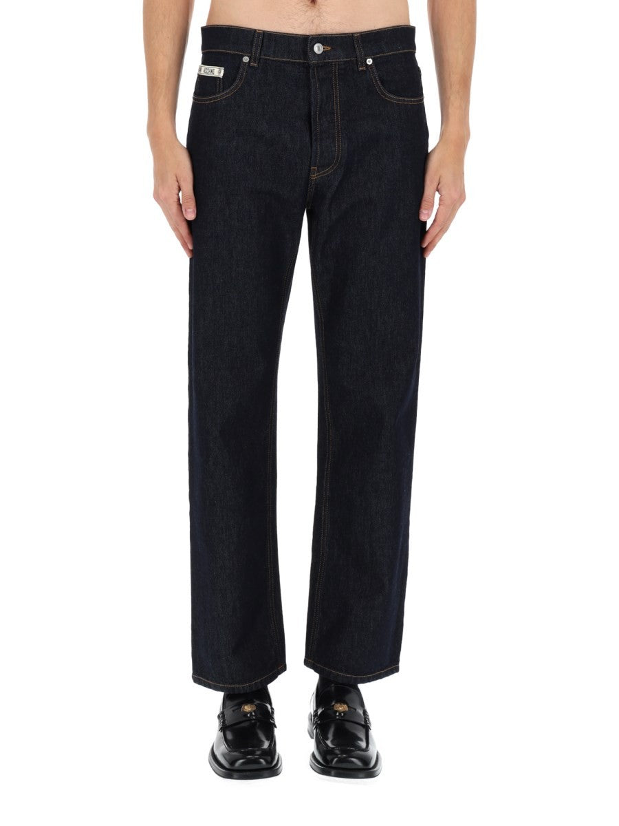 Moschino Men's Jeans in Denim Blue, view 6