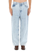 Drôle de Monsieur Men's Jeans in Denim Blue, view 5