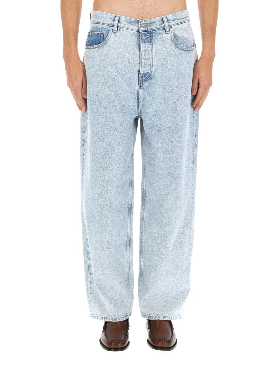 Drôle de Monsieur Men's Jeans in Denim Blue