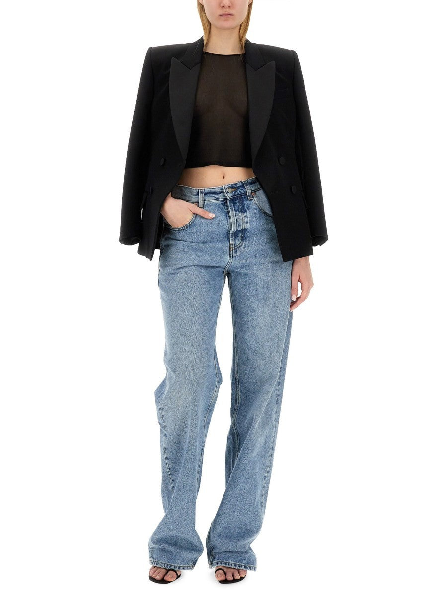 Saint Laurent Women's Jeans in Denim Blue