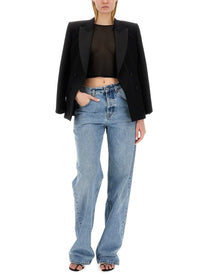 Saint Laurent Women's Jeans in Denim Blue