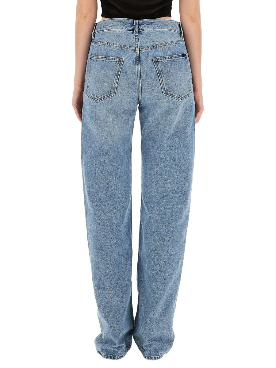 Saint Laurent Women's Jeans in Denim Blue