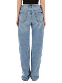 Saint Laurent Women's Jeans in Denim Blue