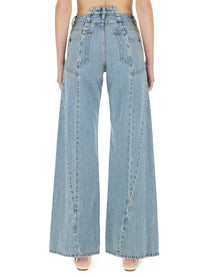 Maison Margiela Women's Jeans in Denim Blue