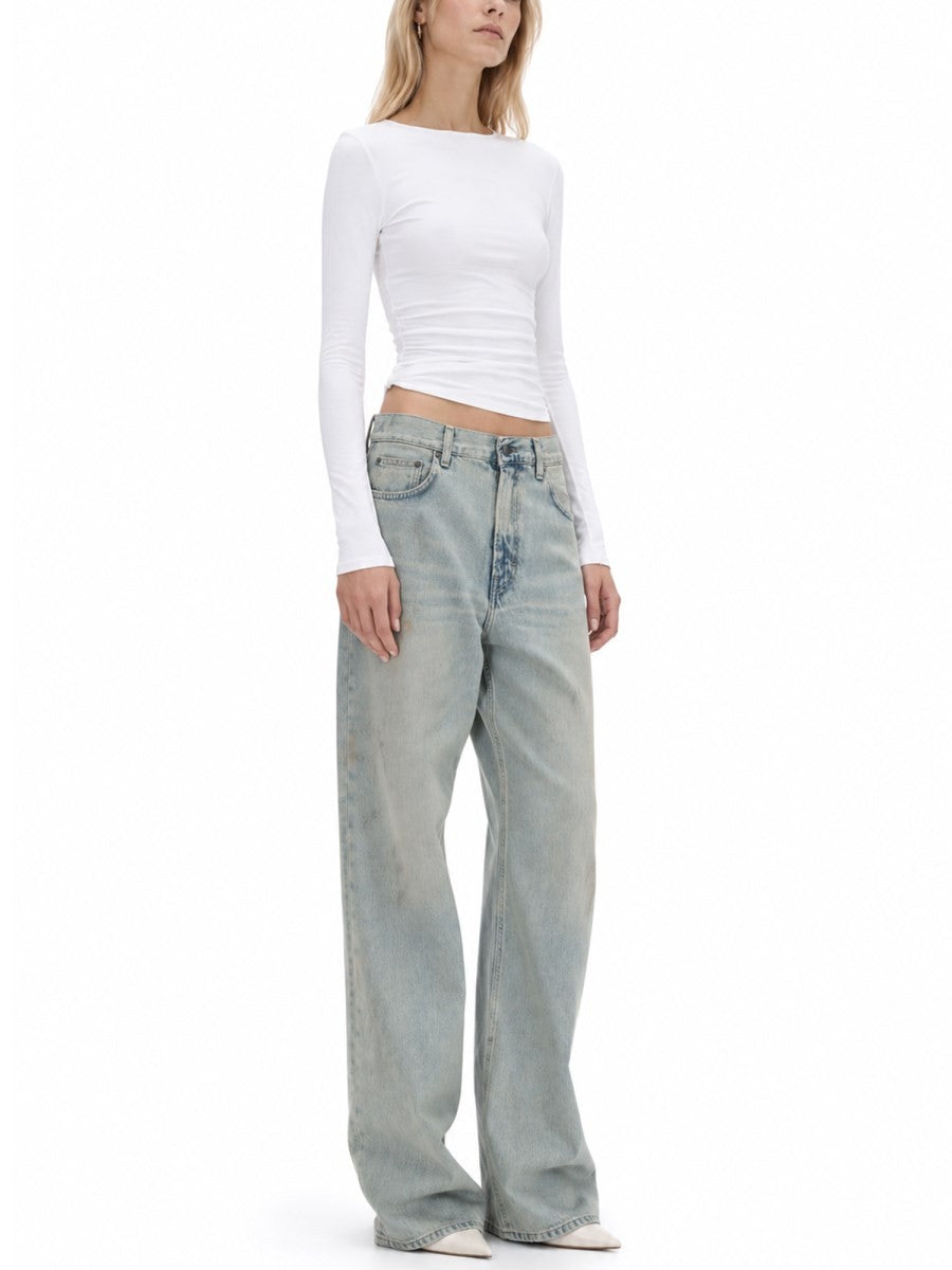 Haikure Women's Jeans Korea Blue