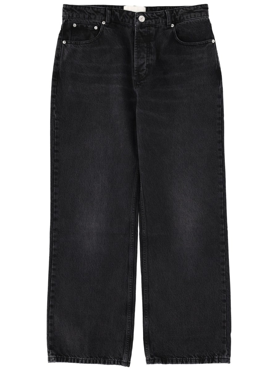 Ami Paris Men's Jeans Large Fit Black