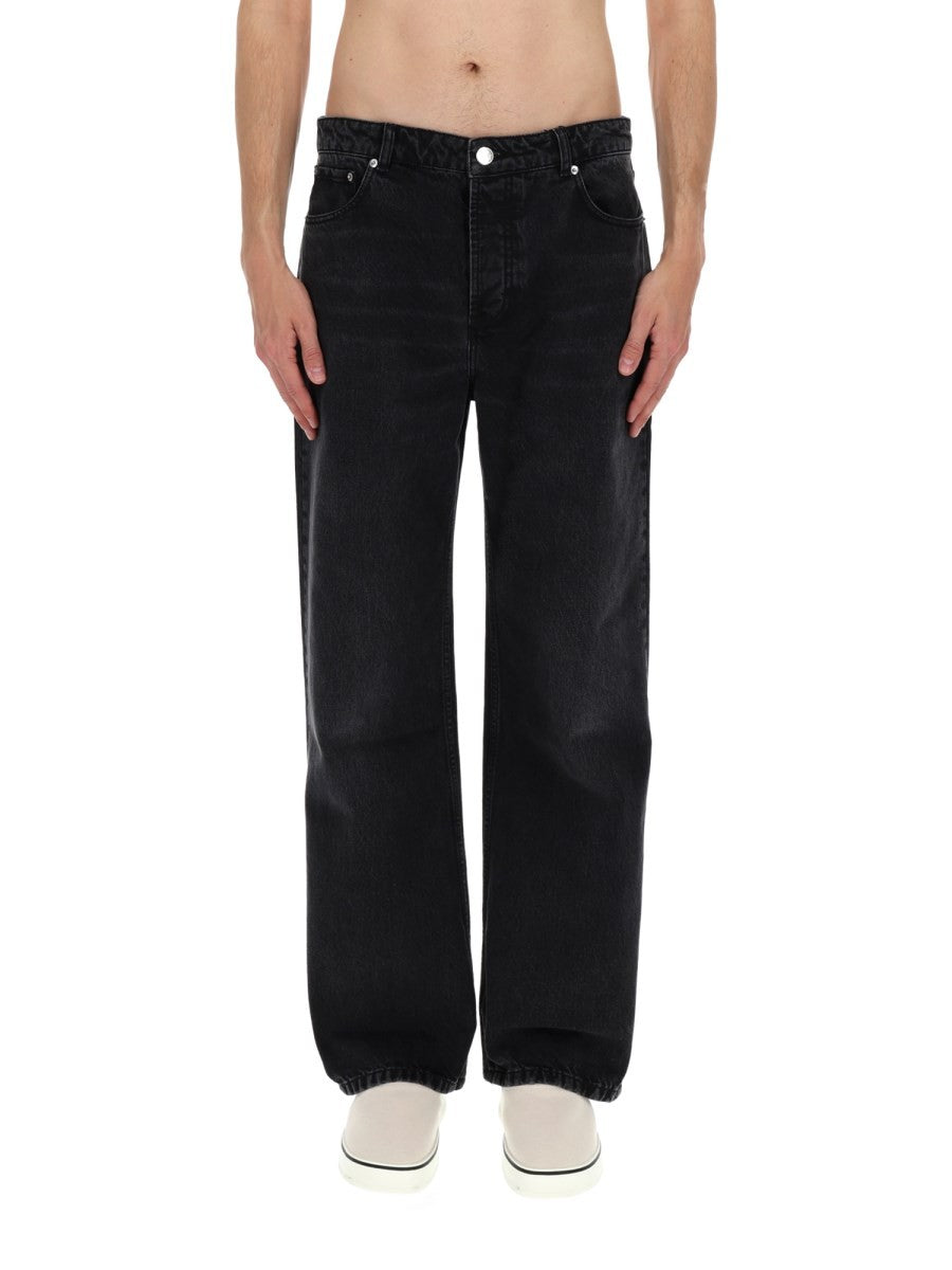 Ami Paris Men's Jeans Large Fit Black