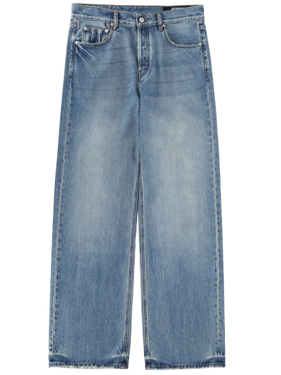JACQUEMUS Men's Jeans LE DE Nimes Droit Blue