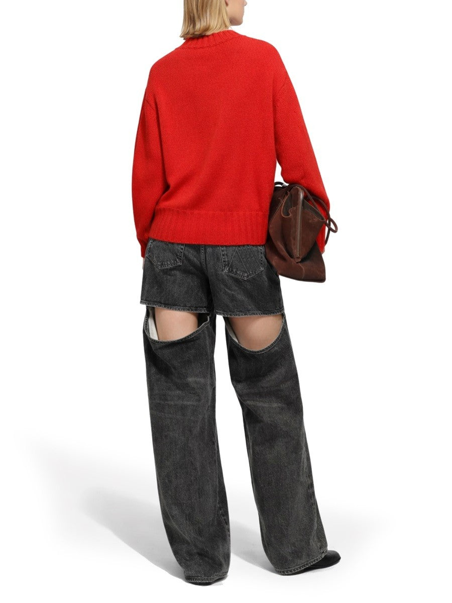The Attico Women's Jeans Long Black