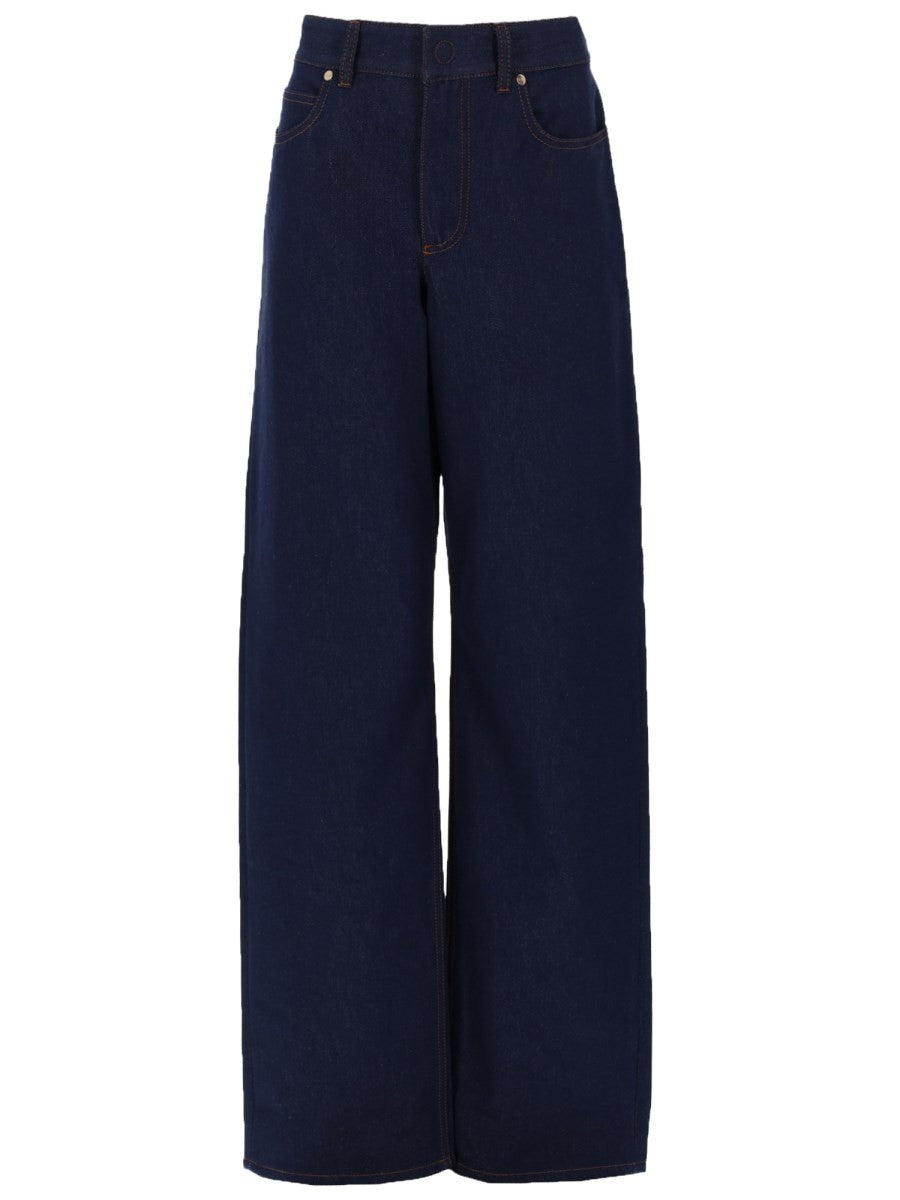 Fendi Women's Jeans Lunghi in Denim Blue