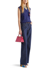 Fendi Women's Jeans Lunghi in Denim Blue