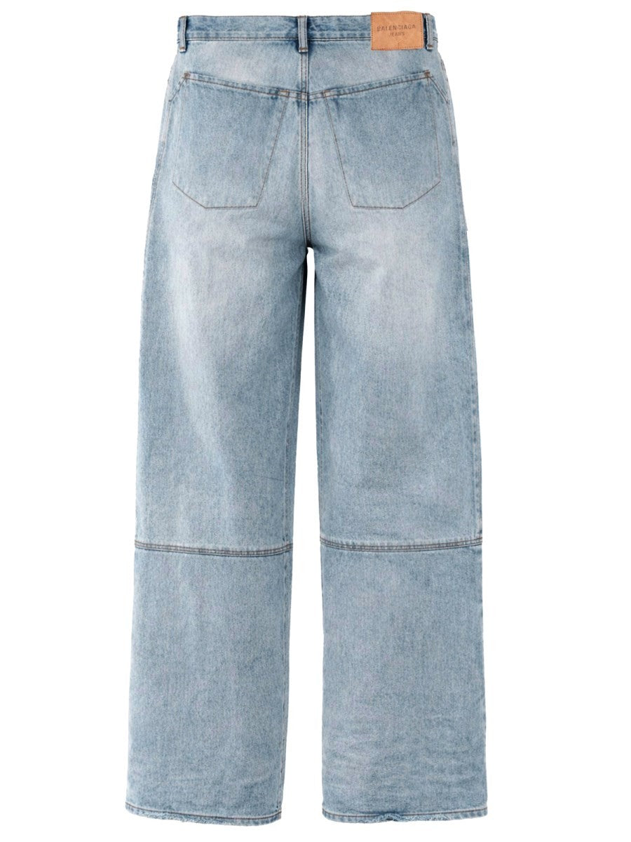 Balenciaga Men's Jeans Minimal Blue
