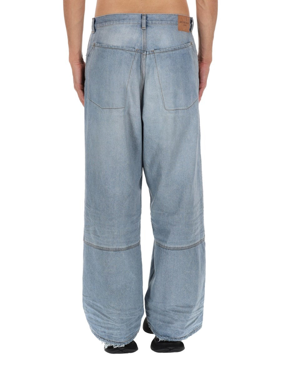 Balenciaga Men's Jeans Minimal Blue