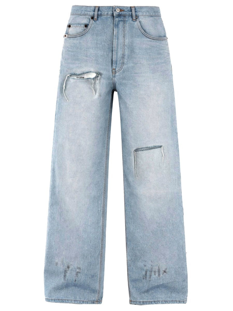 Balenciaga Men's Jeans Minimal Blue