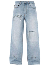 Balenciaga Men's Jeans Minimal Blue