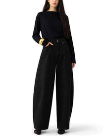 JACQUEMUS Women's Jeans Ovalo Black