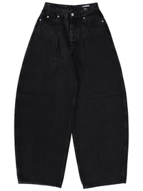 JACQUEMUS Women's Jeans Ovalo Black