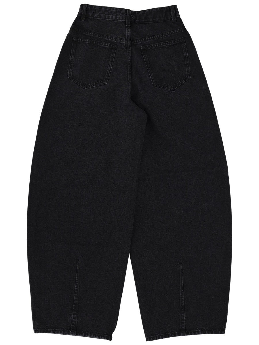 JACQUEMUS Women's Jeans Ovalo Black
