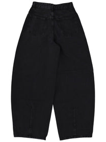 JACQUEMUS Women's Jeans Ovalo Black