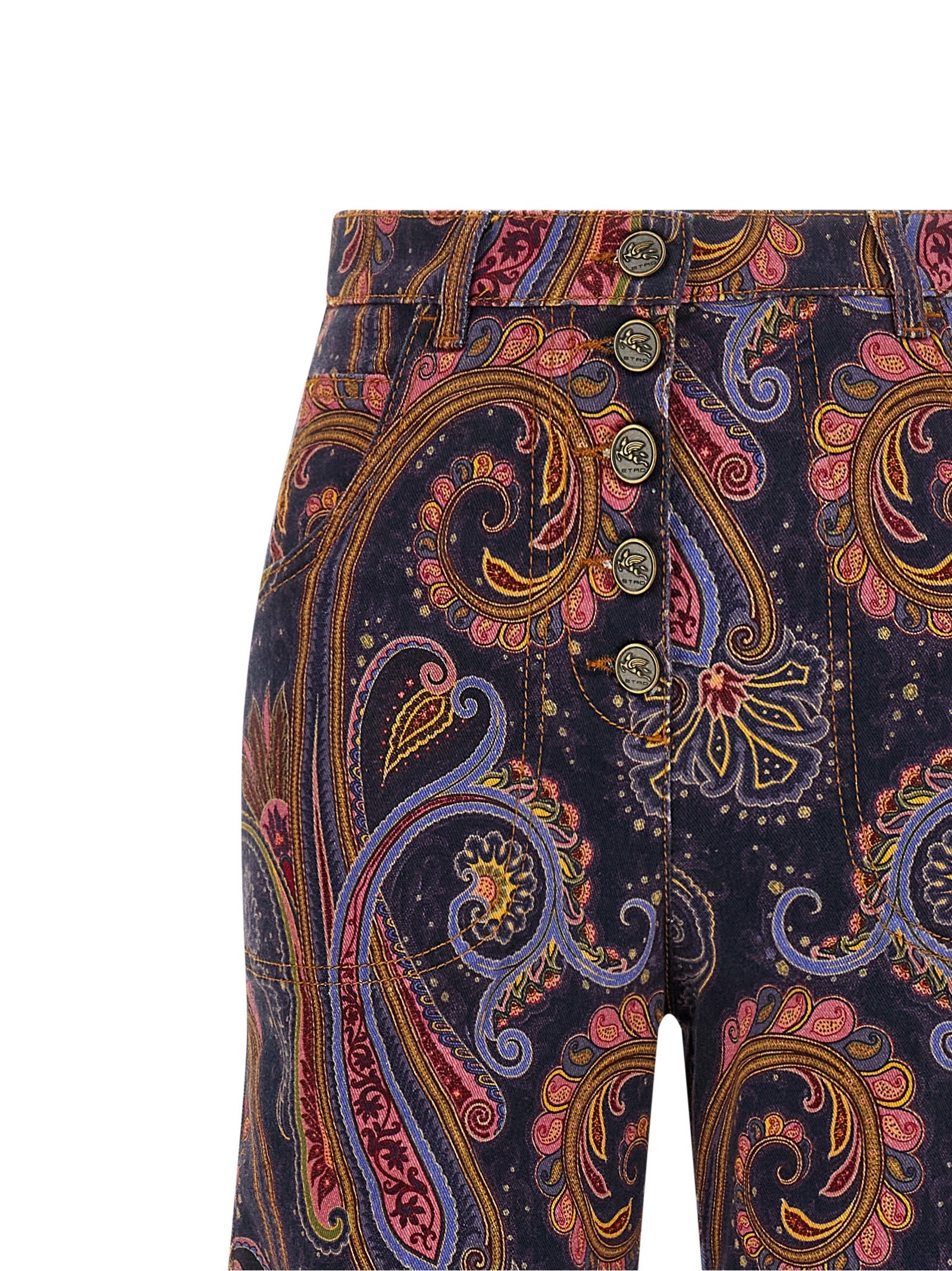 ETRO Jeans Paisley Gold