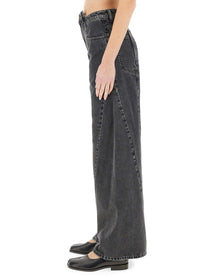 Maison Margiela Women's Jeans Palazzo Ècortiquè Black