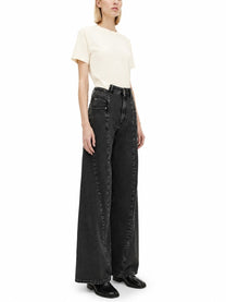 Maison Margiela Women's Jeans Palazzo Dècortiquè Black