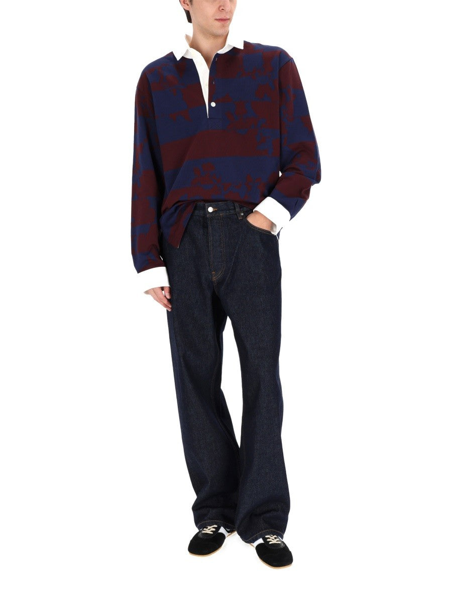 Dries Van Noten Men's Jeans Pine Blue
