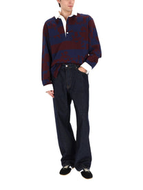 Dries Van Noten Men's Jeans Pine Blue
