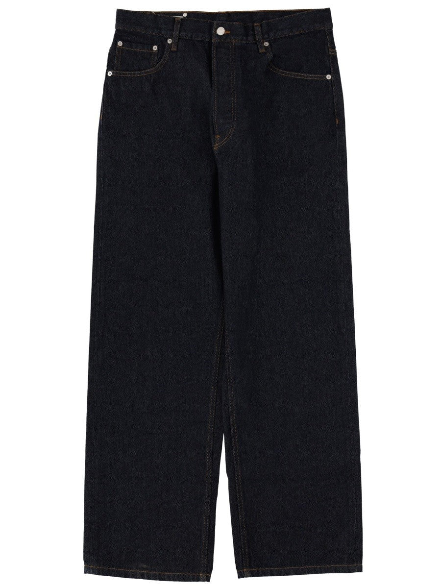 Dries Van Noten Men's Jeans Pine Blue