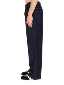 Dries Van Noten Men's Jeans Pine Blue