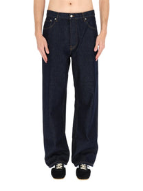 Dries Van Noten Men's Jeans Pine Blue