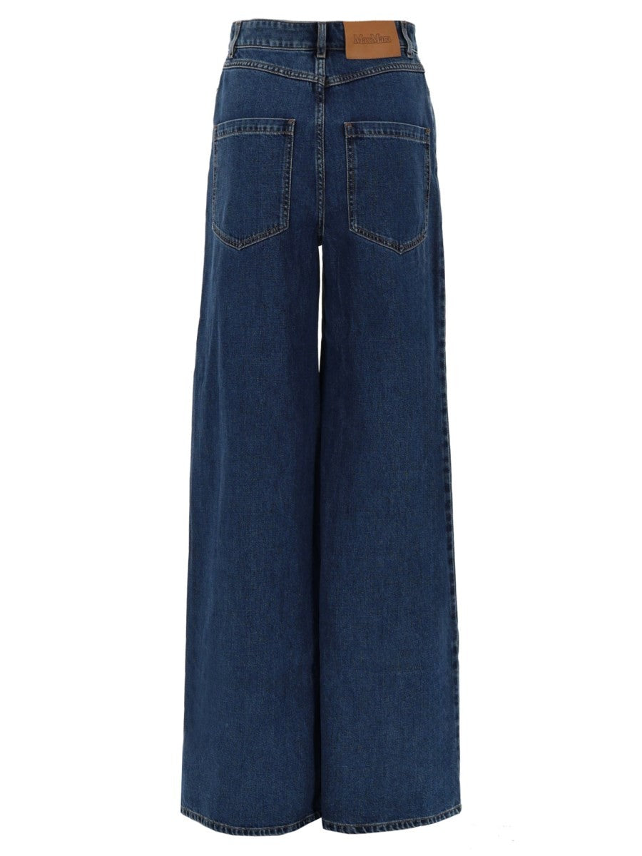 Max Mara Women's Jeans Sarong Dritto Blue