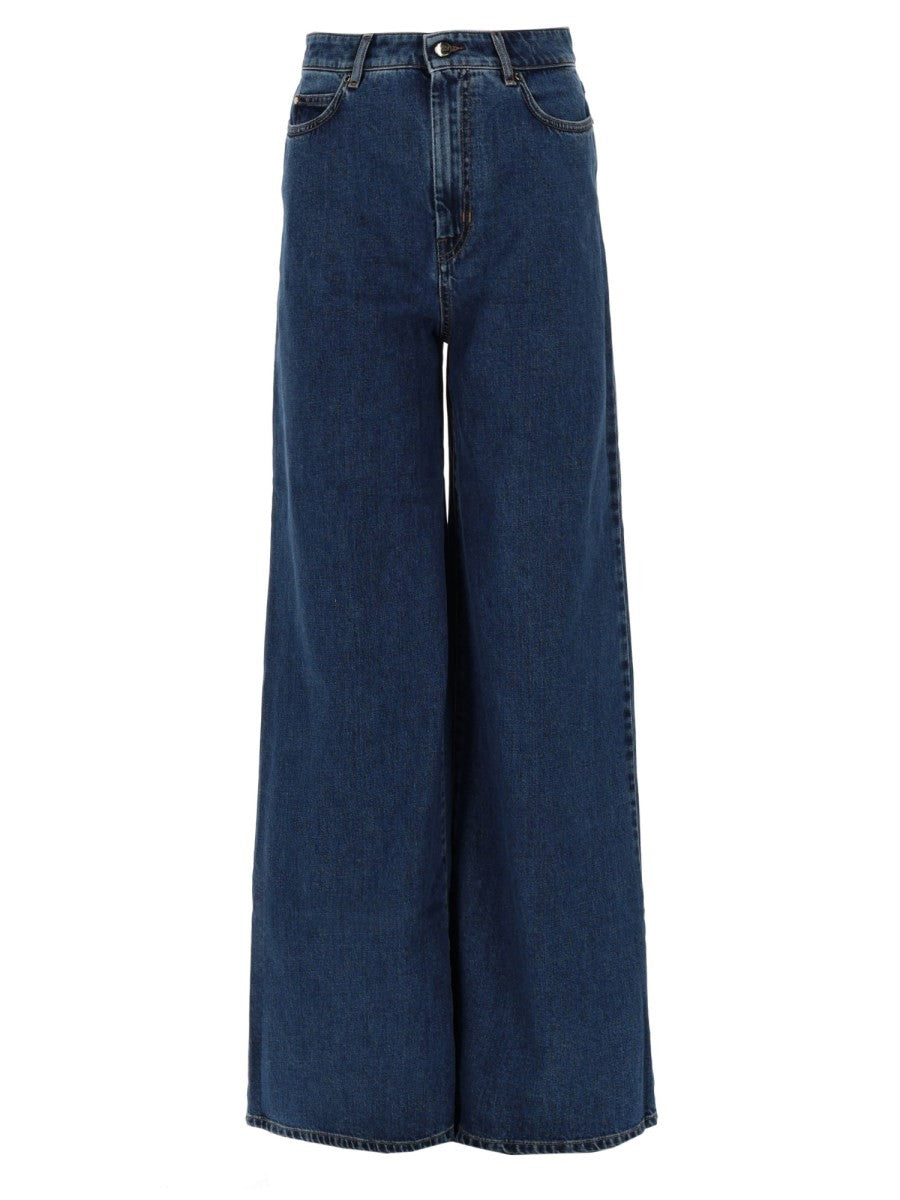 Max Mara Women's Jeans Sarong Dritto Blue