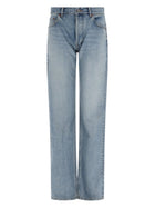Saint Laurent Women's Jeans Straight Fit Blue