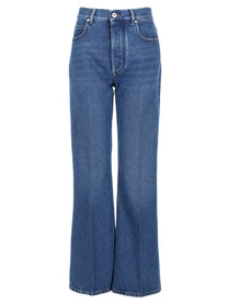 Bottega Veneta Women's Jeans Svasato Lavaggio Medio Blue