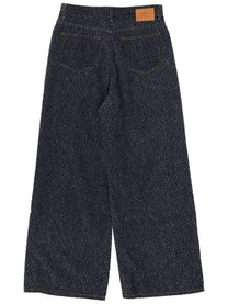 Ganni Women's Jeans Tweed Blue