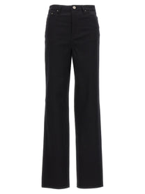 ROTATE Birger Christensen Jeans Twill High Rise Black